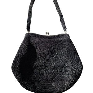 IIYAMA Elegant Black Beaded Bag Tokyo Japan